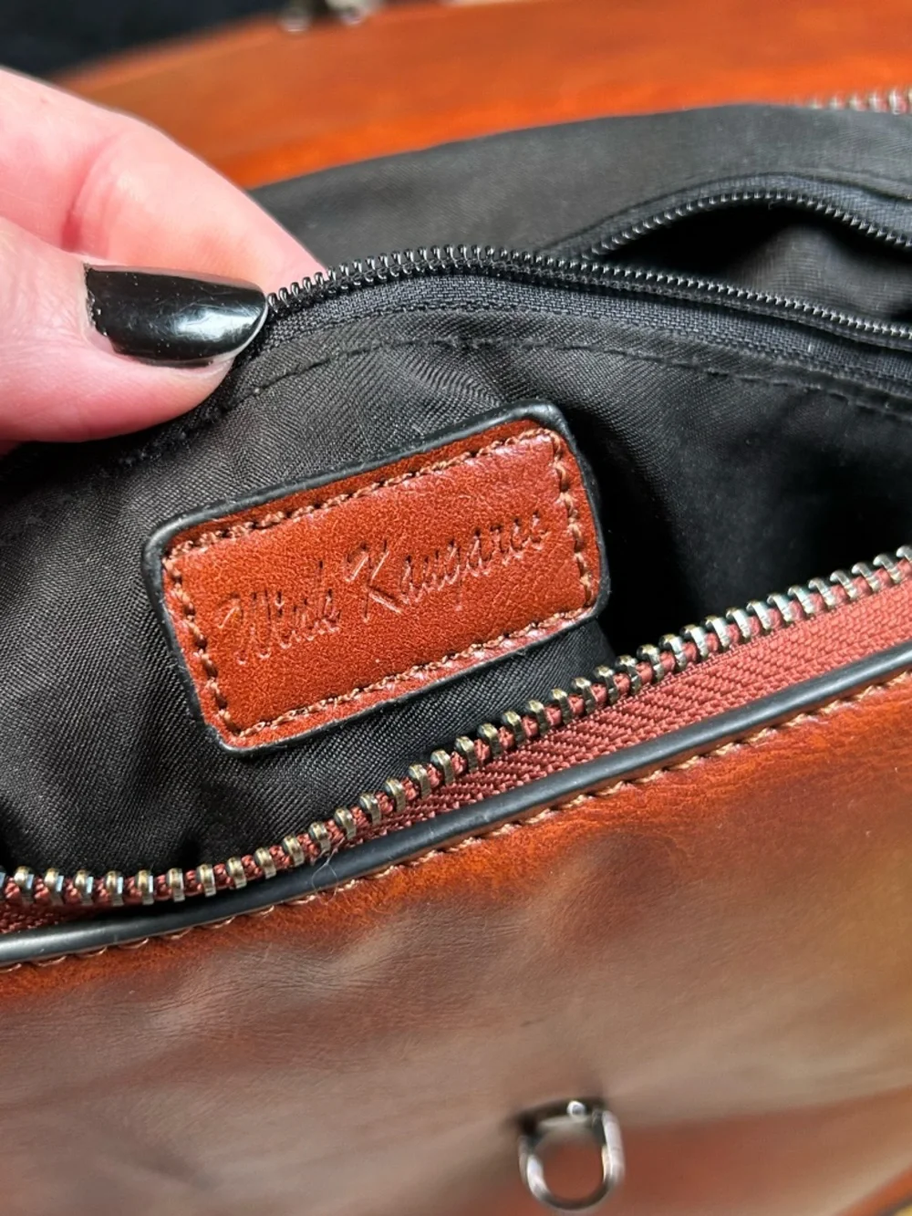 WINK KANGAROO, faux leather backpack!!